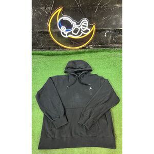 Nike Air Jordan Black Fleece Basketball Pull Over Hoodie 476907-010 Men's Size L